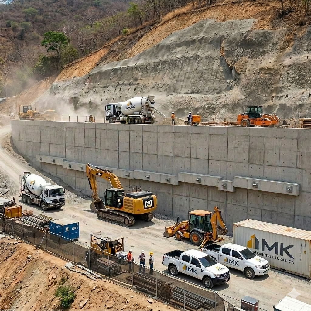 Muros de contención y taludes, Estado Aragua